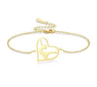 Bracelets de gymnastique Cadeaux de gymnastique Bracelet à breloques rythmique Ballerine sportive gymnaste équipe bijoux pour les femmes fille entraîneur