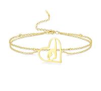 Bracelets de gymnastique Cadeaux de gymnastique Bracelet à breloques rythmique Ballerine sportive gymnaste équipe bijoux pour les femmes fille entraîneur
