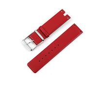 Bracelets de montre compatibles avec CK K94231 en cuir véritable souple durable compatible avec les bracelets de montre Calvin Klein 22 mm Blanc Noir Marron Rouge Homme (couleur du bracelet : rouge,