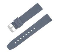 Bracelets de montre de rechange en caoutchouc for femmes et hommes, en silicone avec boucle en acier inoxydable, 18 mm et 20 mm(Gray,28mm)