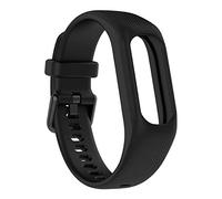 Bracelets de montre de remplacement Pour Garmin vivosmart 5 Bracelet en silicone intégré Texture ajustable Bracelet boucle de montre Bracelet de fixation rapide pour femmes et hommes (noir)
