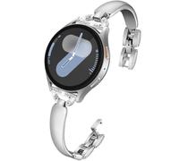 Bracelets de montre DEALELE compatibles avec Samsung Galaxy Watch 7 / FE / 6/6 Classic / 5/5 Pro / 4/4 Classic / 3 41 mm / Huawei GT3 / GT2 42 mm, bracelet métallique fin scintillant de 20 mm pour