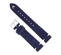 Bracelets de montre en cuir suédé faits à la main 18/20mm pour hommes/femmes daim marron 7 couleurs disponibles bracelet de montre à dégagement rapide, Indigo, 20 mm