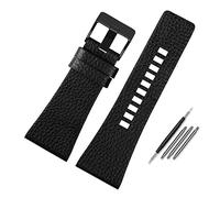 Bracelets de montre en cuir véritable, bracelet de rechange en cuir véritable, compatible avec les bracelets de montre Diesel DZ7396, DZ1206, DZ1399, DZ1405, grain litchi, tailles 22, 24, 26, 27, 28,