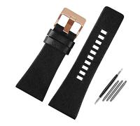 Bracelets de montre en cuir véritable, bracelet de rechange en cuir véritable, compatible avec les bracelets de montre Diesel DZ7396, DZ1206, DZ1399, DZ1405, grain litchi, tailles 22, 24, 26, 27, 28,