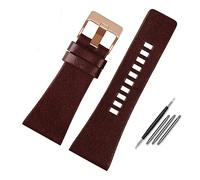 Bracelets de montre en cuir véritable, bracelet de rechange en cuir véritable, compatible avec les bracelets de montre Diesel DZ7396, DZ1206, DZ1399, DZ1405, grain litchi, tailles 22, 24, 26, 27, 28,
