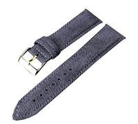 Bracelets de Montre en Nylon Bracelet 14 16 18 20mm Bracelets de Remplacement de Bracelet de Montre for Femmes(Dark Blue Gold,16mm)