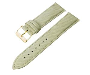 Bracelets de Montre en Nylon Bracelet 14 16 18 20mm Bracelets de Remplacement de Bracelet de Montre for Femmes(White Gold,14mm)