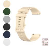 Bracelets de montre en silicone jaune clair, fermeture rapide, étanche, caoutchouc souple, bracelet de remplacement avec boucle métallique pour femmes et hommes, 18mm