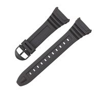 Bracelets de montre étanches en silicone compatibles avec les montres électroniques Casio 3239 W-96H-1A 2A 9A, bracelet sport caoutchouc noir for homme