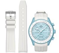 Bracelets de montre Moonswatch incurv s en caoutchouc sans espace, compatibles avec les montres Omega X, Swatch Moonswatch Speedmaster, Rolex et