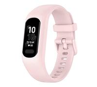 Bracelets de montre Pour Garmin vivosmart 5 Bracelet intégré Courroie de remplacement en silicone ajustable en couleur pour Hommes Femmes Texture Bracelet avec boucle (rose pink)
