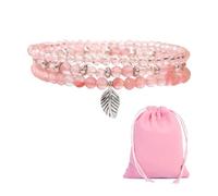 Bracelets De Perles 3 Pièces, Bracelets En Cristal Artificiel, Bracelets Pour Femmes, Bracelets Roses, Bracelets Empilables, Bracelets Extensibles, Accessoires Vestimentaires