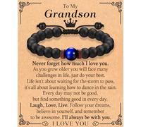Bracelets de perles, cadeaux pour petit ami, frère, mari, papa, beau-fils, oncle, fils, petit-fils, neveu, anniversaire, Noël, Saint-Valentin, fête des pères, anniversaire de mariage, cadeau pour
