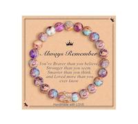 Bracelets de perles pour adolescentes, Saint-Valentin, pour elle, adolescente, adolescente, anniversaire, amie, femme, petite-fille, nièce, Pâques, veste en perles et boucles d'oreilles, taille unique