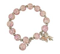 Bracelets de perles pour femme - Bracelet de perles de verre - Bracelet à breloques papillon - Bracelet de perles papillon pour femme - Montres de natation (F, taille unique)