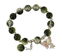 Bracelets de perles pour femme - Bracelet de perles de verre - Bracelet à breloques papillon - Bracelet de perles papillon pour femme - Montres de natation (E, taille unique)