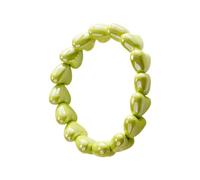 Bracelets de perles pour femme, chaîne élastique à la main, superposable à | Bracelet de perles en forme de cœur pour petite amie, épouse, mère, amie, cadeau de Saint Valentin, fête, voyage, vacances