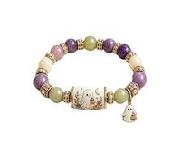 Bracelets de Perles pour Halloween Avec Breloque Fantôme et Bijou Mignon en | Bracelets De Costume À Perles Colorées Pour Petite Amie Fille Amie Anniversaire Action De Grâce Fête Costume