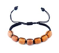 Bracelets De Pierres Précieuses Naturelles - Pierres Précieuses De Topaze Vintage Bracelets De Perles Réglables En Cristal Bracelet En Corde Tissée À La Main Pour Hommes Femmes Bijoux Cadeaux,