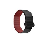 Polar Bracelet Silicone magnétique Loop - Bracelet Accessoire, Noir/Cerise | Bracelet en silicone doux et étanche à fermeture magnétique et design réversible, pour plus de confort au quotidien.