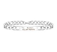 Bracelets de Remise de diplôme 2026 avec chaîne à maillons de 20,3 cm - Gravé avec Mon Histoire Commence Tout Juste à commémorer Votre Croissance Vos réalisations SA5060