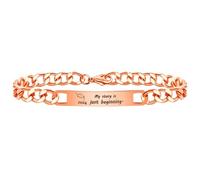 Bracelets de Remise de diplôme 2026 avec chaîne à maillons de 20,3 cm - Gravé avec Mon Histoire Commence Tout Juste à commémorer Votre Croissance Vos réalisations SA5060