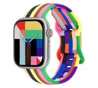 Bracelets de sport pour Apple Watch 40 mm, 41 mm, 38 mm, 44 mm, 45 mm, 46 mm, 42 mm, bracelets iWatch pour femmes et enfants et hommes, joli bracelet en silicone recyclé pour Apple Watch Series 11 10