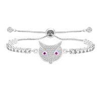 Bracelets de Tennis en Forme de Renard, Mignon, zircone cubique, Curseur réglable, Bolo, Bijoux d'animaux, Cadeaux pour Femmes Filles, YA4928