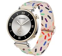 Bracelets DEALELE compatibles avec Samsung Galaxy Watch 6/6 Classic / 5/5 Pro / 4/4 Classic/Galaxy 3 41mm, sangle de remplacement élastique en nylon à points arc-en-ciel de 18 mm 20 mm 22 mm pour