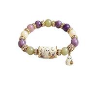 Bracelets d'Halloween pour femmes fantômes perles extensibles à breloques tendance, Refer to description, Carbure, Pas de pierre précieuse