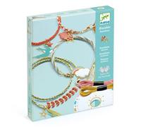 Djeco Coffret créatif Bracelets Céleste – Kumihimo, couleurs pastels, outil inclus