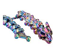 TQWSVUM Bracelets Dragon Viking pour Homme - Mythologie Nordique Acier Inoxydable Tissage Dragon Lien Chaîne Bracelet - Mode Animal Punk Charme Ouroboros Amulette Bracelet Bijoux(Colorful,21CM)