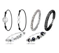 Bracelets élégants et scintillants SC Crystal Paris : B1144-NOIR