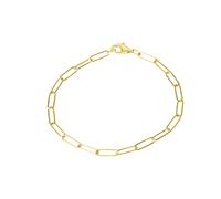 Bracelets en argent massif 925 plaqué or brillant bracelet à maillons 21 cm m...