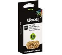 WONDAY Bracelets élastiques en caoutchouc 200 mm Blond – Boîte 100 g