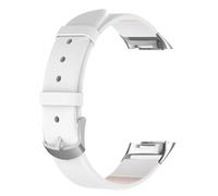Bracelets en cuir compatibles avec Fitbit Charge 6, bracelet de rechange réglable en cuir de qualité supérieure pour traqueur d'activité Fitbit Charge 5/Charge 6, 6.5 inch-8.1 inch, Métal