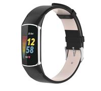 Bracelets en cuir compatibles avec le bracelet Fitbit Charge 6, bracelet de rechange réglable en cuir premium pour tracker d'activité Fitbit Charge 5/Charge 6, Métal