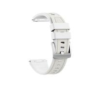 Bracelets en cuir et silicone à ajustement rapide 22mm Pour HUAWEI WATCH GT 6 5 Pro 4 46mm Runner2 Ultimate2 Bracelet remplacement(White,For GT6 46mm)