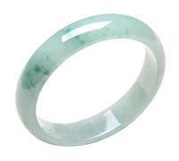 Bracelets, en en Jade pour Femmes, véritables Fleurs Vertes Fleurs en Jadeite Bijoux (56 mm)