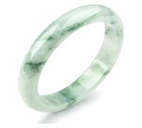 Bracelets, en en Jade pour Femmes, véritables Fleurs Vertes Fleurs en Jadeite Bijoux (58 mm)