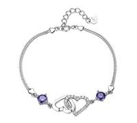 Bracelets en forme de cœur pour femmes Bracelet à breloques en forme de cœur creux pour femmes Bijoux de mode Ensemble de fabrication de bracelets Bande élastique, taille unique, Alliage de zinc, Pas