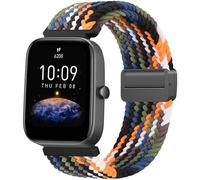 Bracelets en nylon tressé compatibles avec Amazfit Active 2 1/GTR mini/GTS 2 2e 3 4/GTS 2 4 mini, 20 mm - Bracelet de montre élastique souple de rechange pour Amazfit Bip 3/3 Pro/U/U Pro/S/S Lite