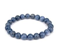 Bracelets en pierre naturelle de 8 mm pour homme et femme, agate turquoise, jaspe quartz, œil de tigre, corail bleu, 18 cm