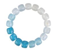 Bracelets en pierre pour femme | Bandeau de cheville bohème coloré, veilleuse dégradé de perles et breloque porte-bonheur