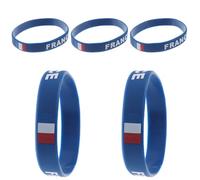 Bracelets en Silicone Drapeau Pays, Lot de 5, Confortables pour Jeux | Souples et Légers, Lot de Cinq Pièces, Usage Sport et Match, Accessoire Fan Polyvalent
