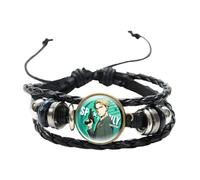 Bracelets et bracelets en cuir tressés avec inscription « Twilight Yor Forger Anya Forger », 20 mm, Verre