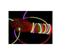 Bracelets Fluo - LG - Longueur 200mm - Diamètre 5mm - 100 Connecteurs