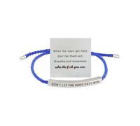 Bracelets inspirants « Remember Who The F You are », Taille unique, Acier