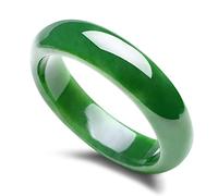 Bracelets Jade Jasper Hé naturels, Bracelets de Jade en Pierre de Jade, élégant de en Jade Classique pour Dames, pour la Famille, pour Petite Amie, avec boîte à Bijoux, 56-64 mm, 56 mm